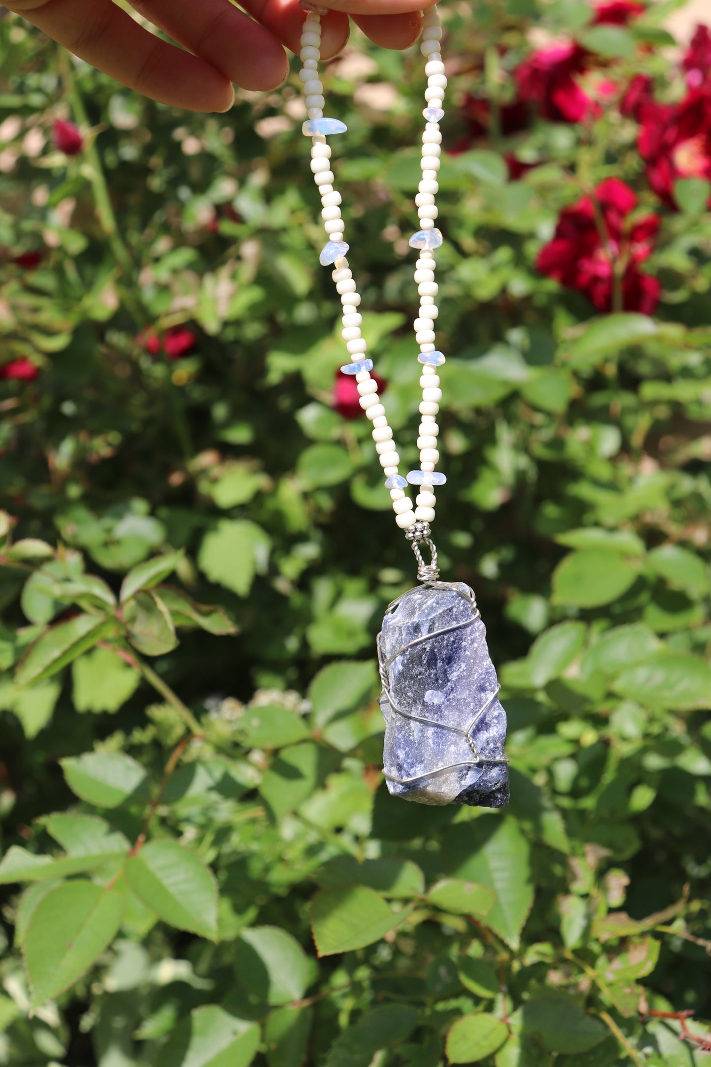 Blue Aventurine Car Mirror Accessory