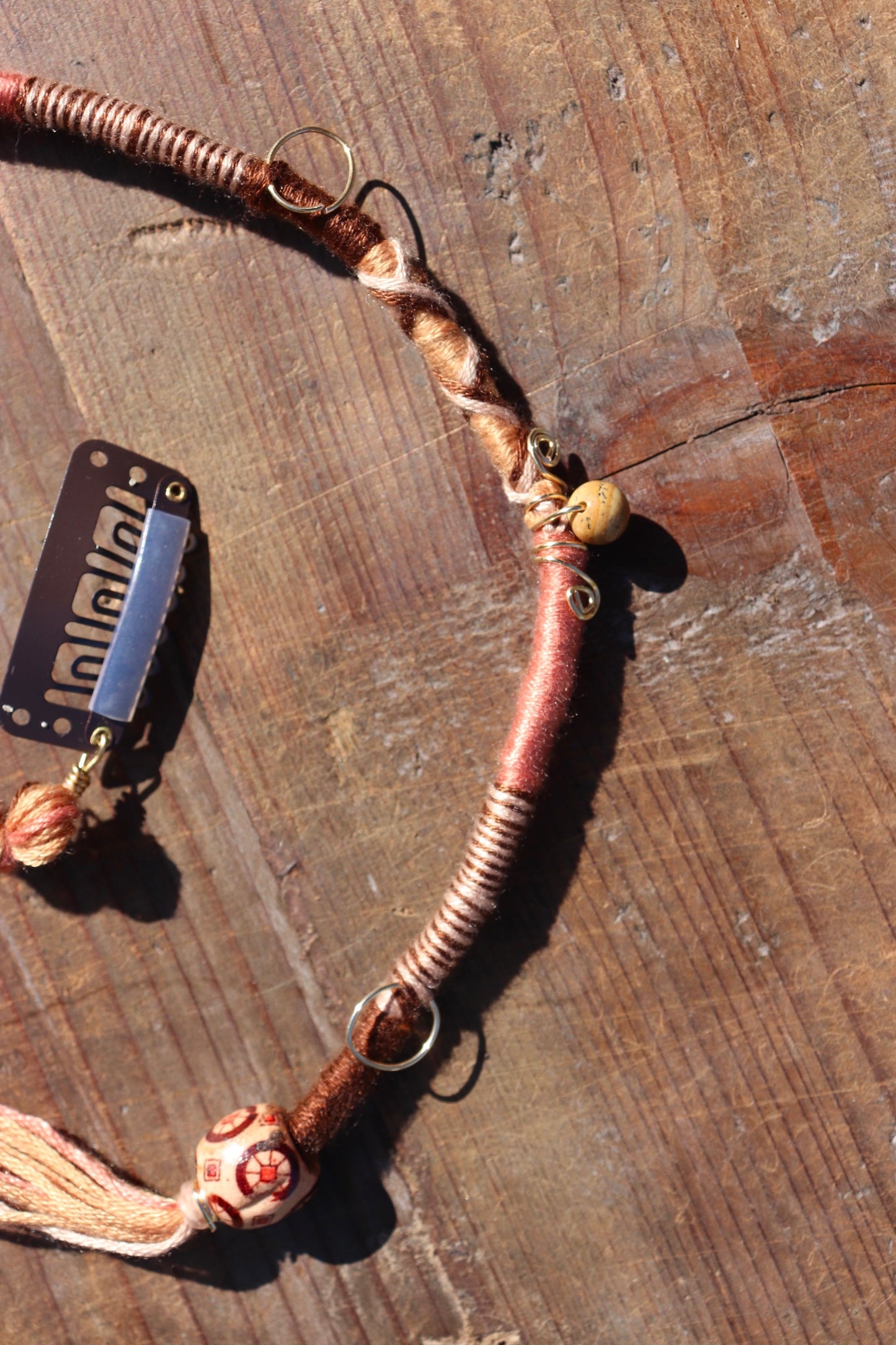 Warm Toned Clip In Hairwrap