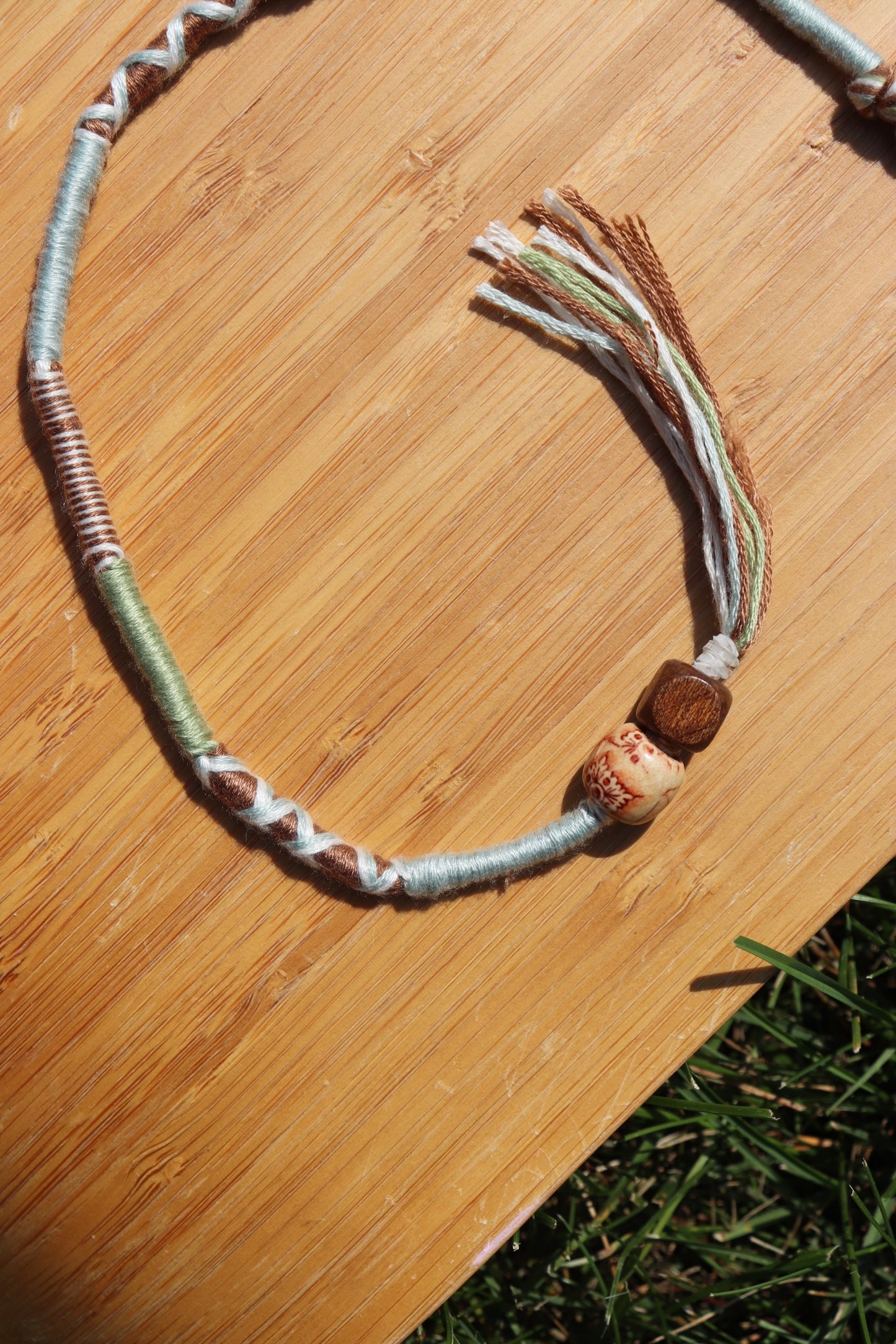 Blue, Green, Clip In Hairwrap