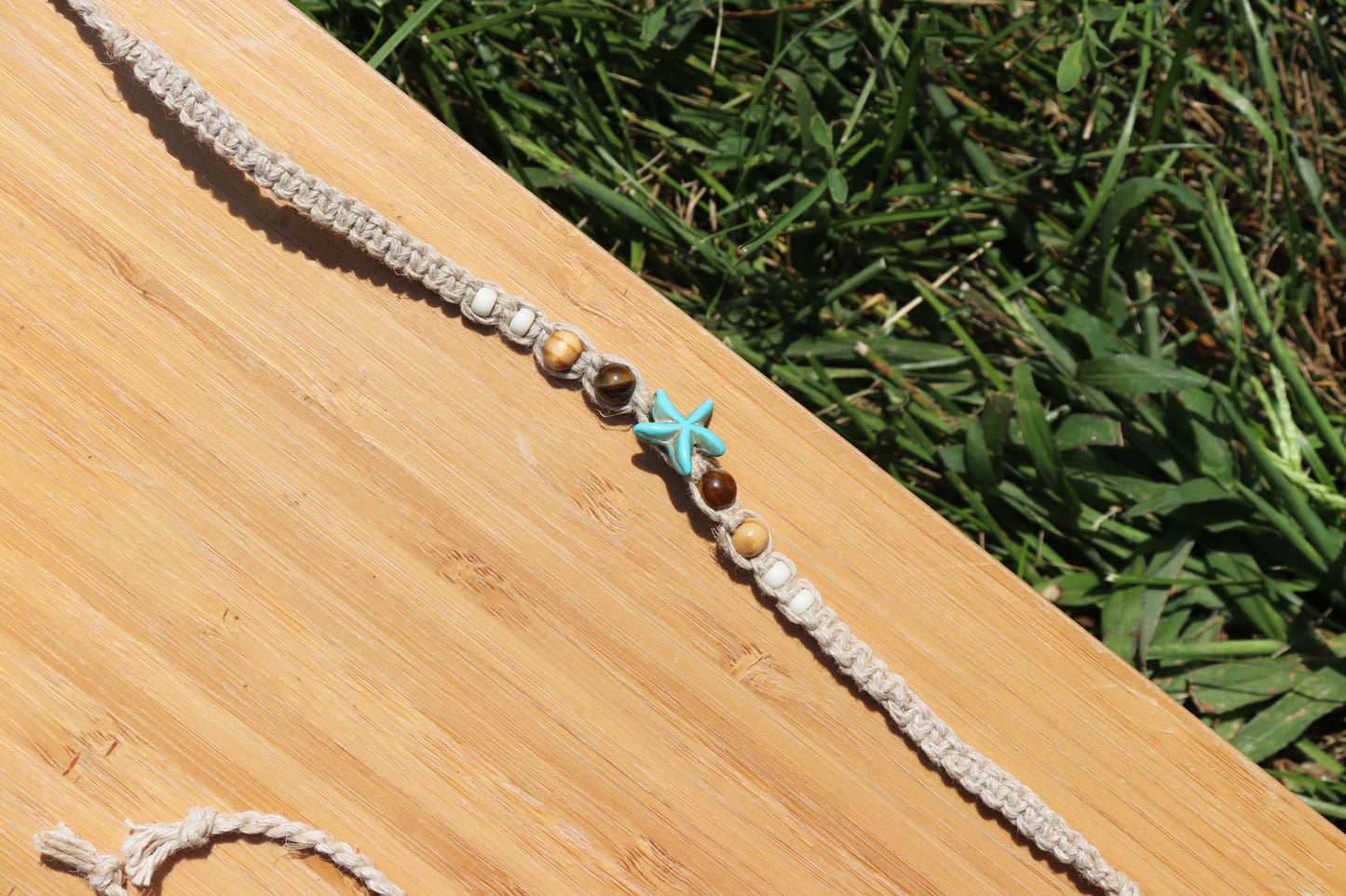 Star Fish Hemp Macramé Anklet