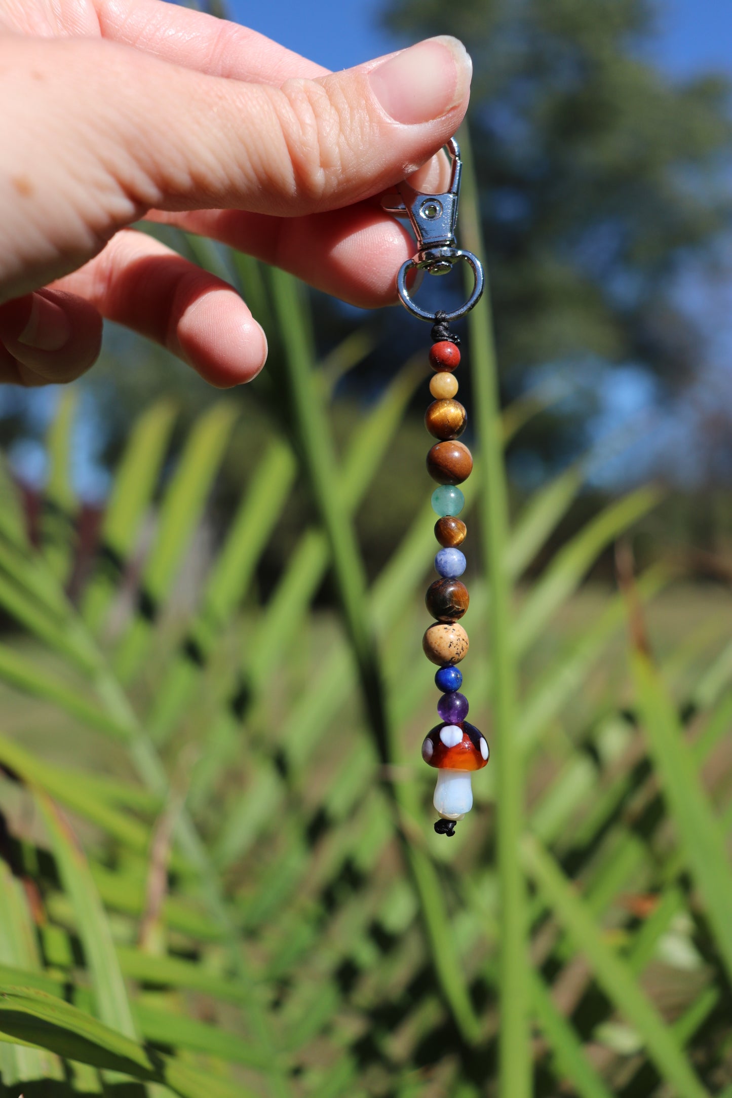 Rainbow Shroomy Keychain