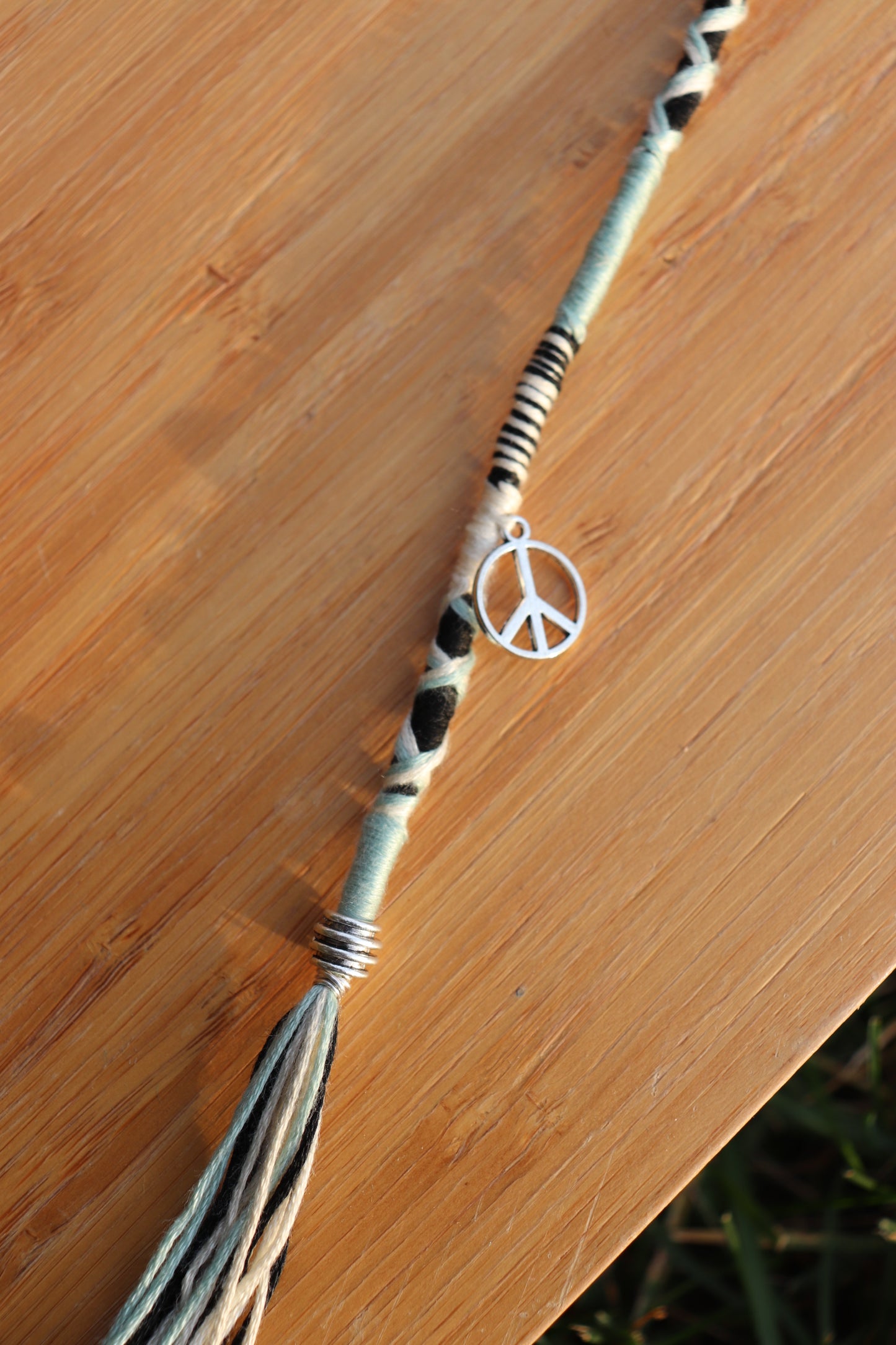 Aqua, Black, Cream Clip In Hairwrap