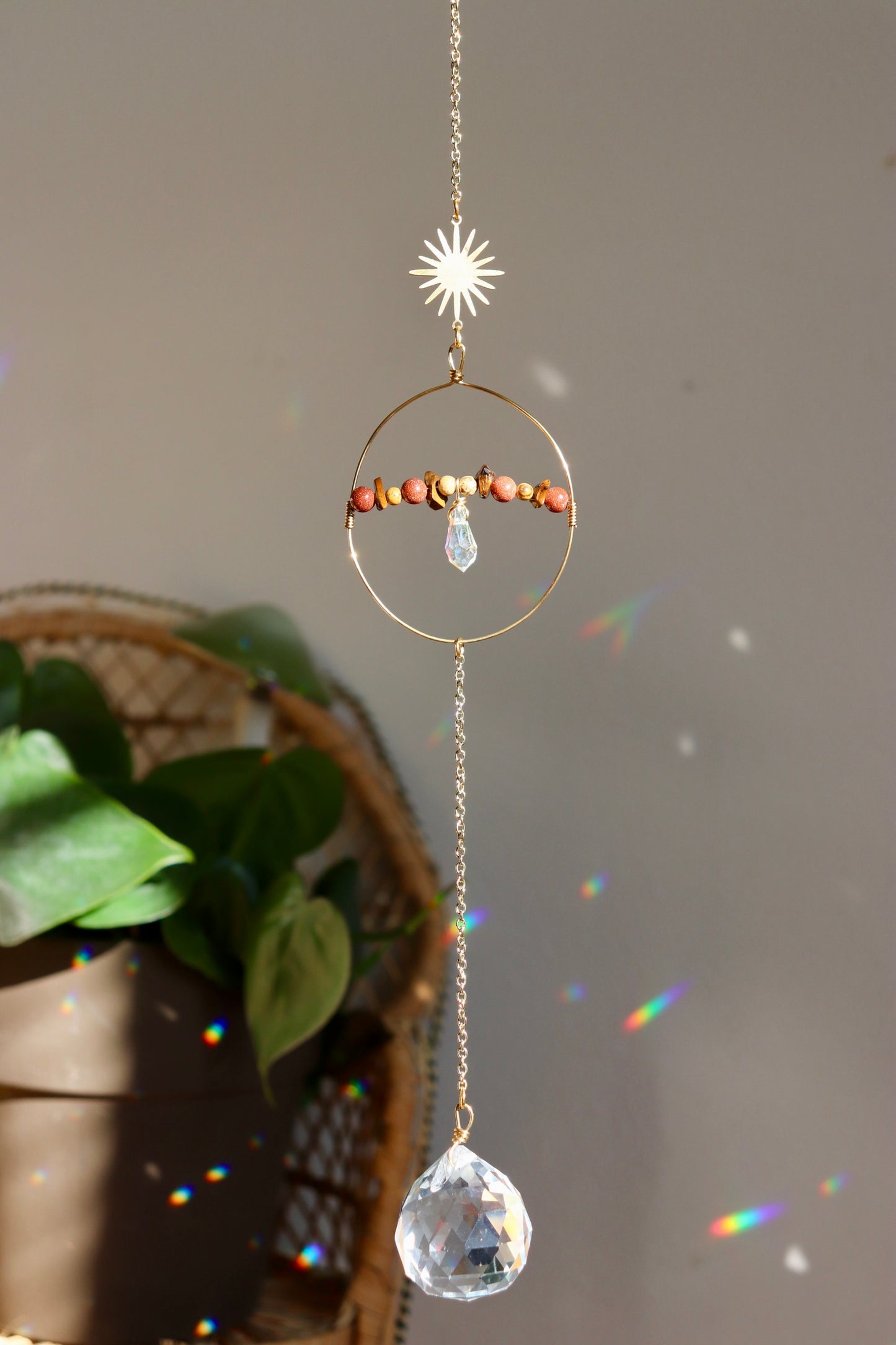 Warm Toned Gold Suncatcher
