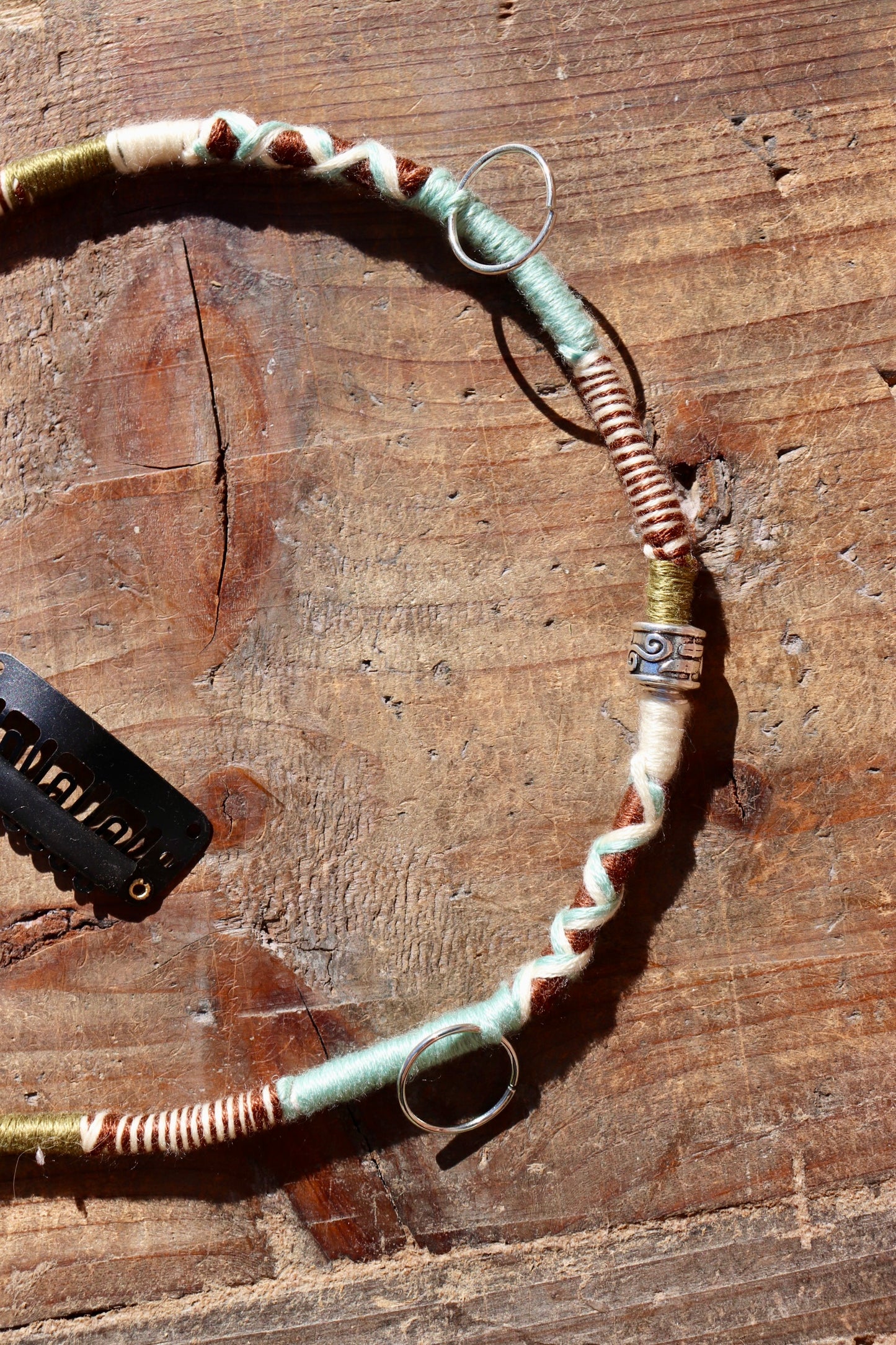 Blue, Green, Brown Clip-In Hairwrap