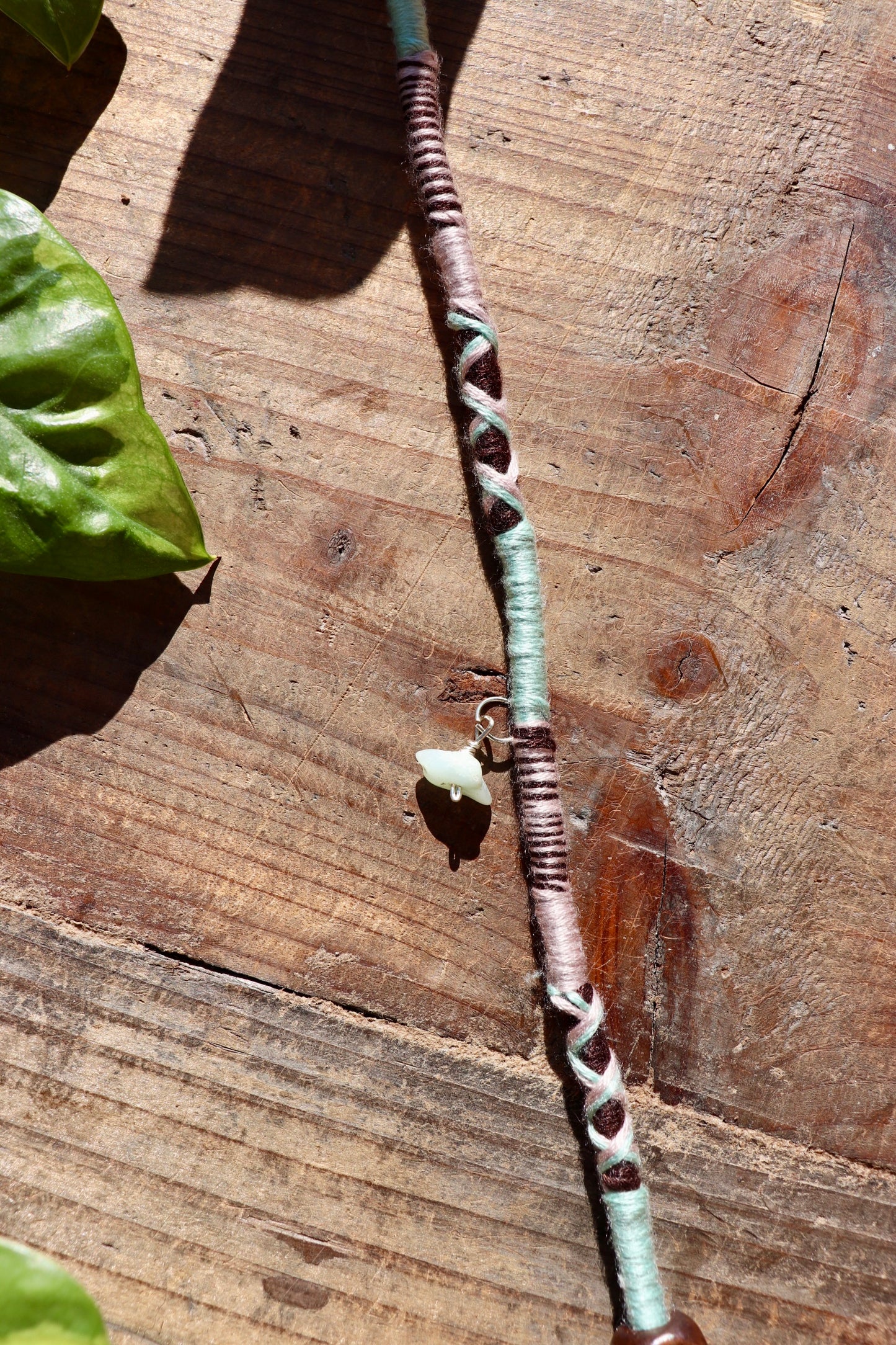 Blue & Brown Clip-In Hairwrap