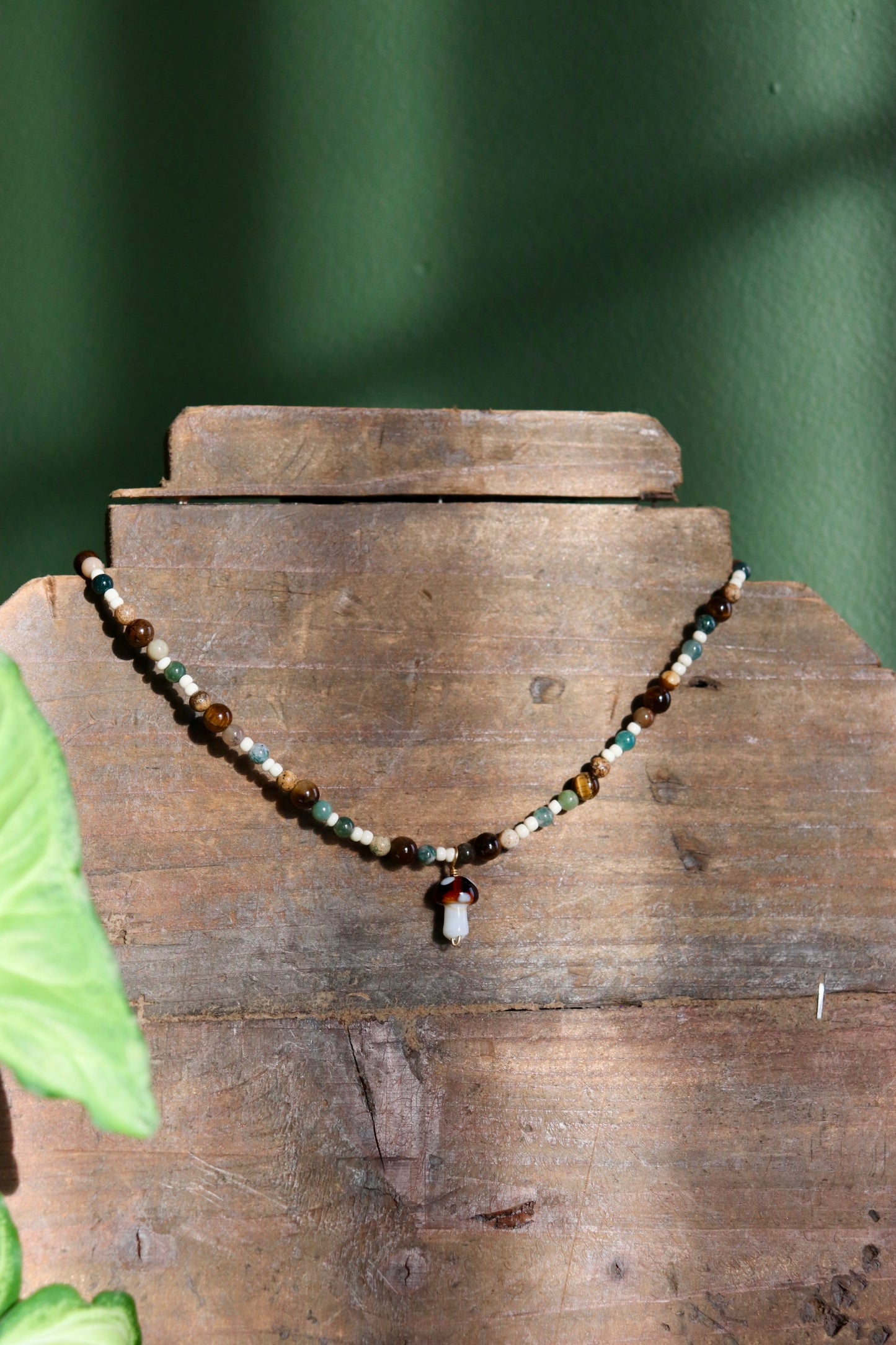 Earthy Mushroom Necklace