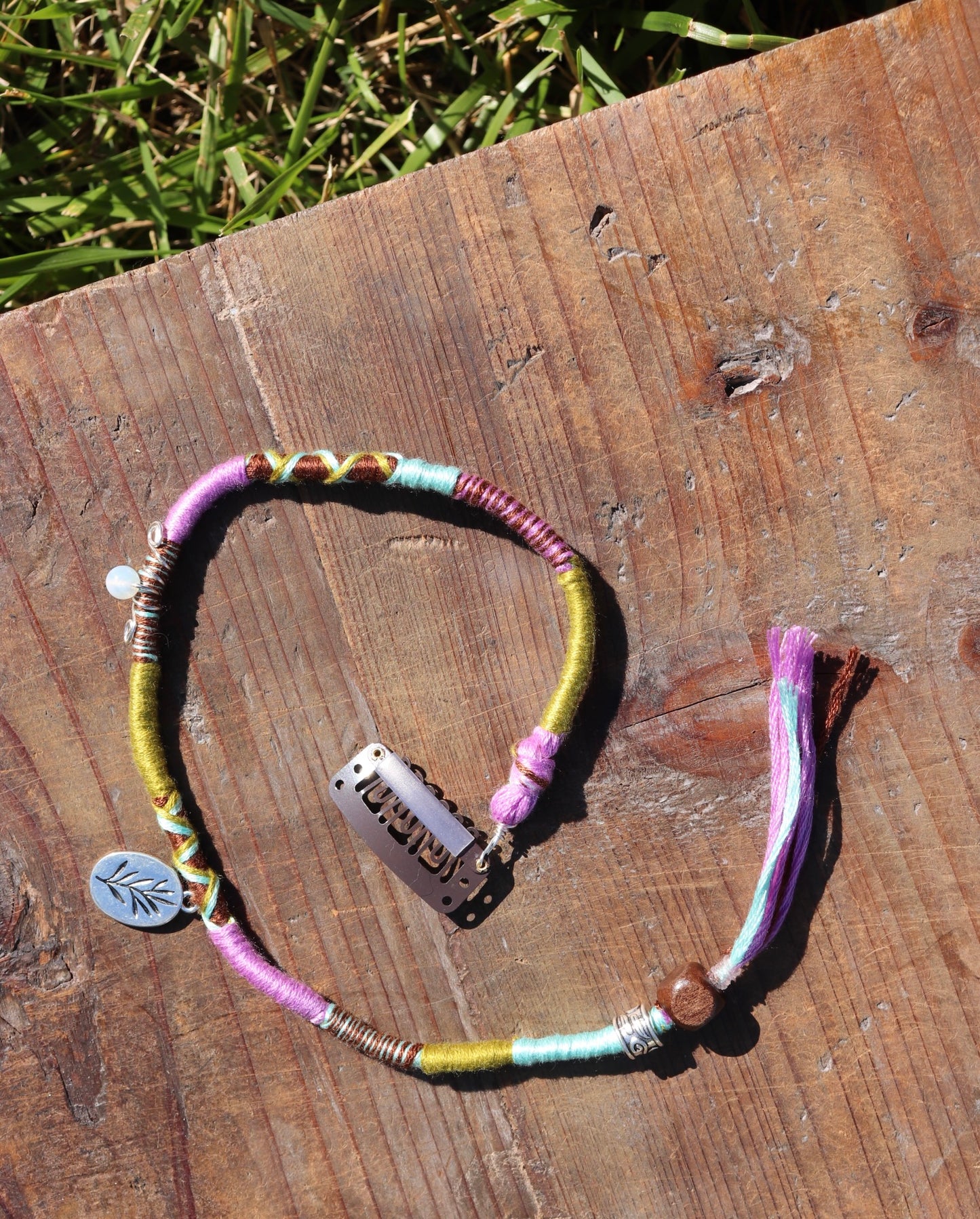 Dainty Plant Clip In Hairwrap