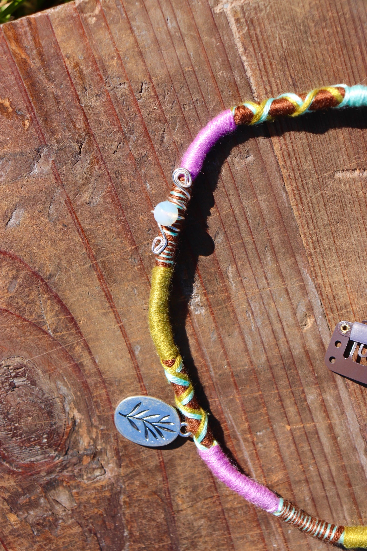 Dainty Plant Clip In Hairwrap