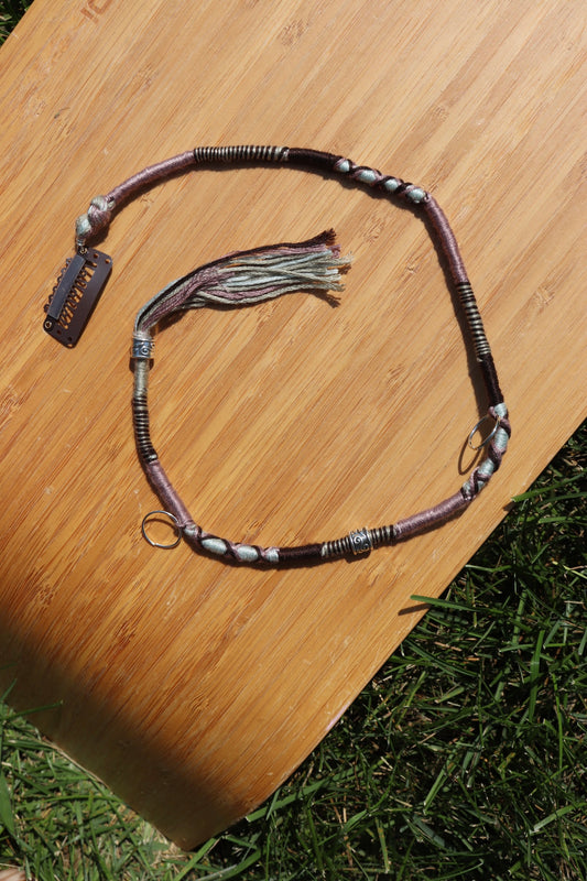 Purple, Blue, Silver Clip In Hairwrap