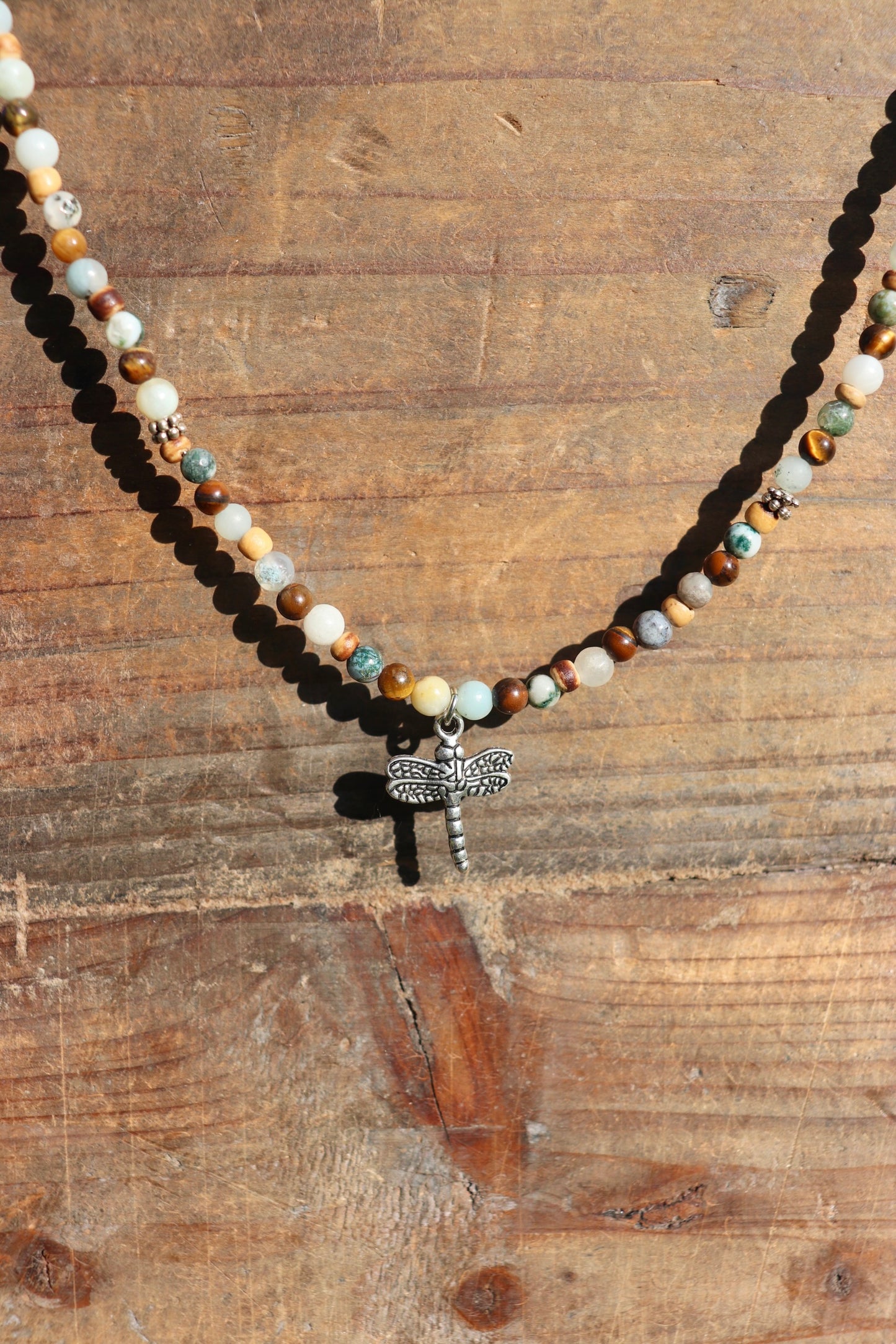 Beaded Dragonfly Necklace