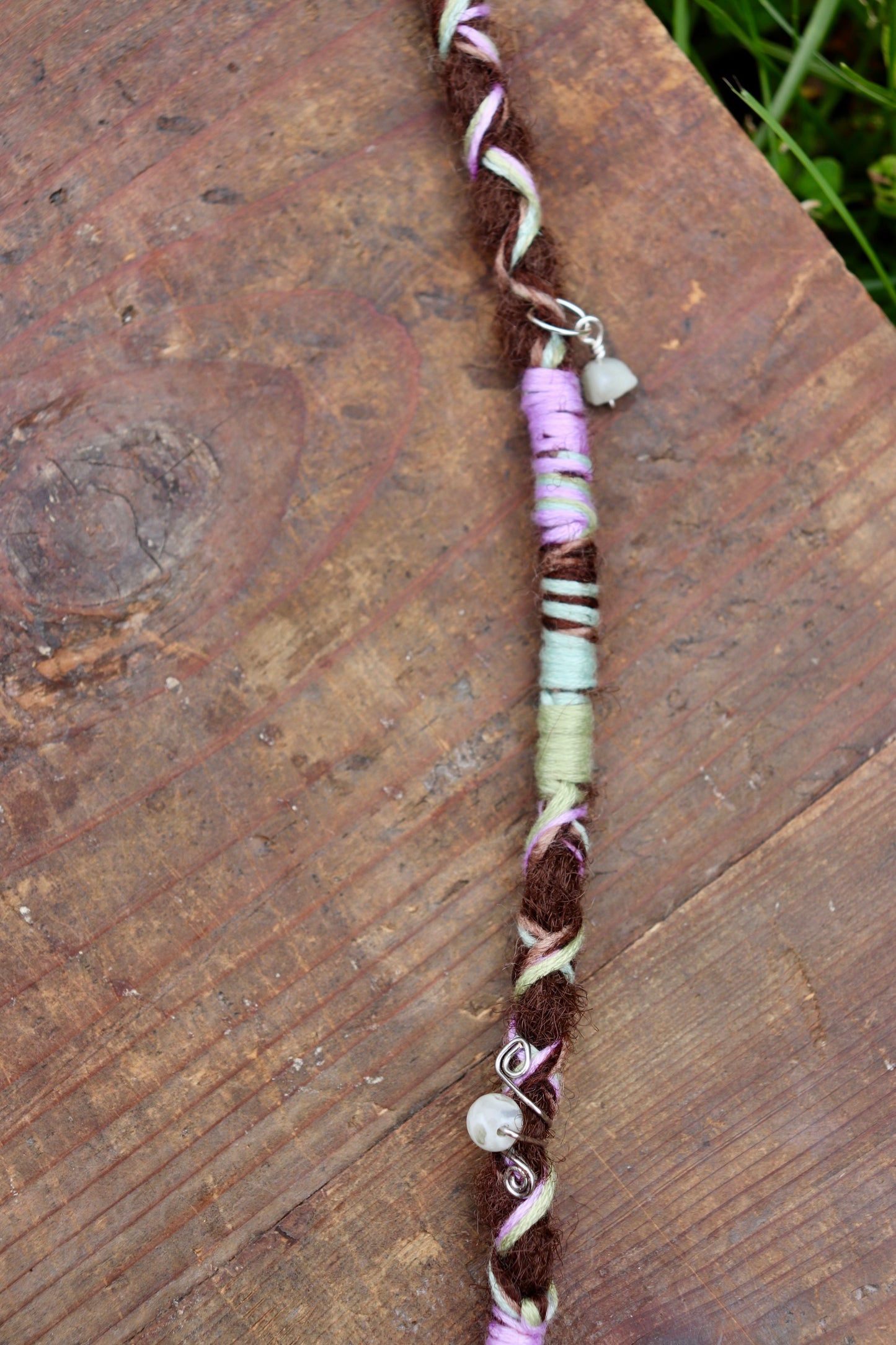 Green, Purple, Blue Dread Clip-in