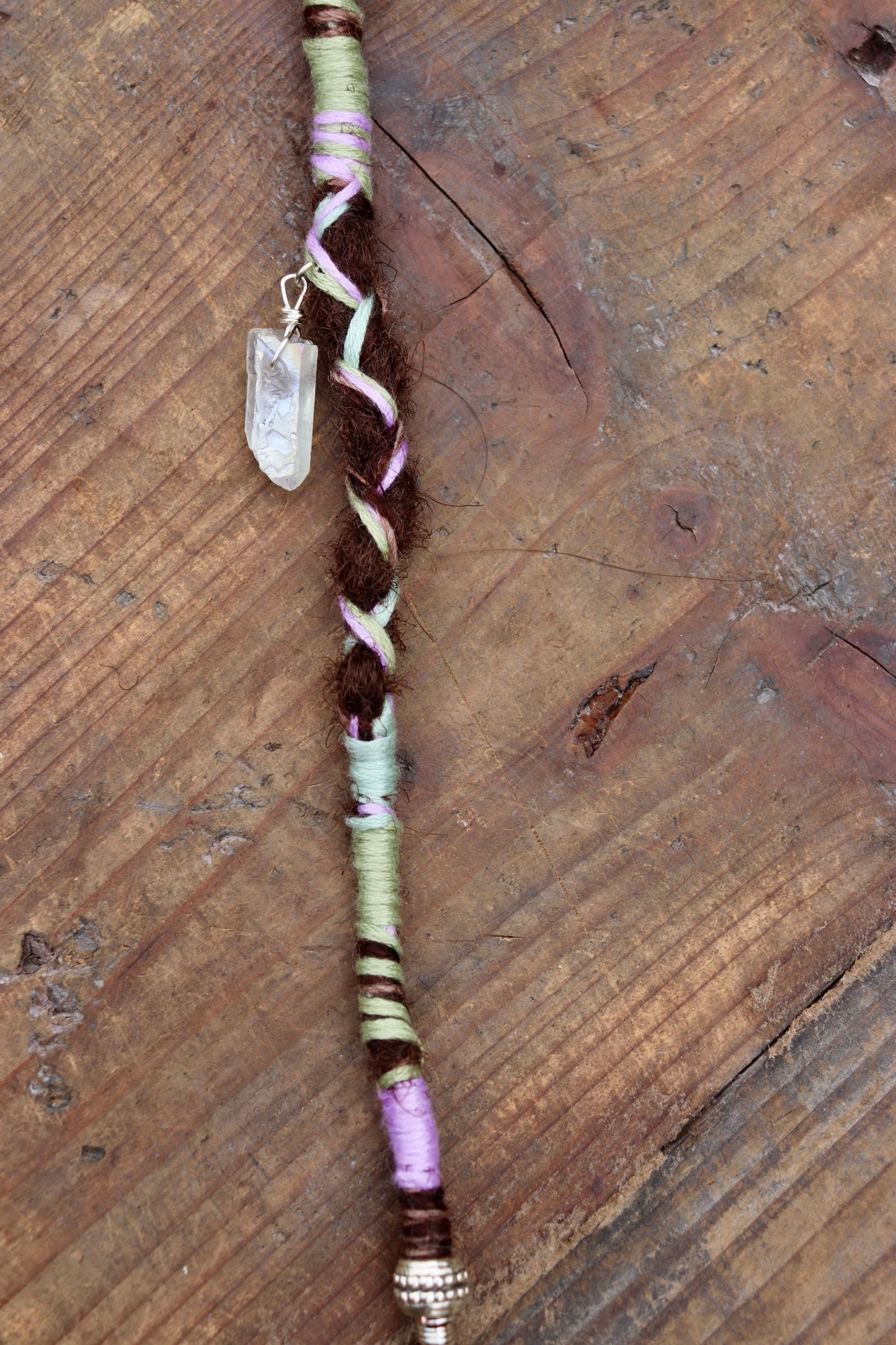 Green, Purple, Blue Dread Clip-in