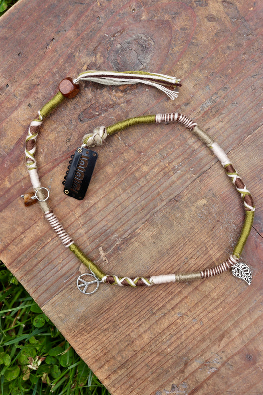 Earthy Leaf Clip-In Hairwrap