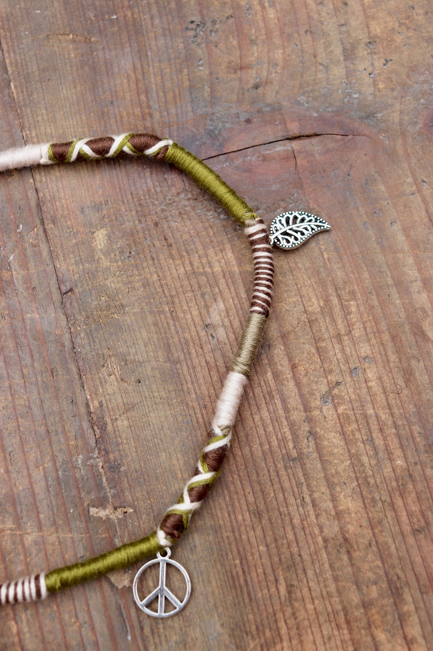 Earthy Leaf Clip-In Hairwrap