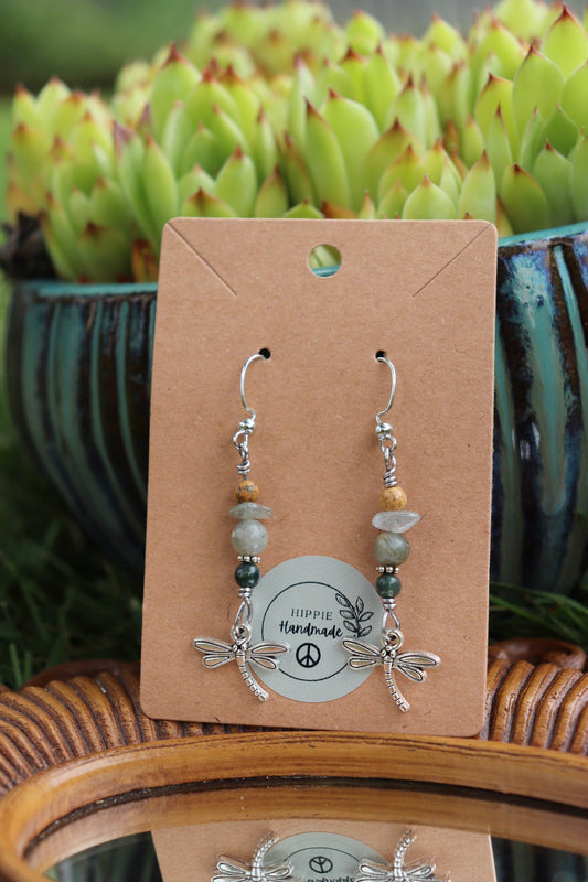 Dragonfly Dangle Earrings