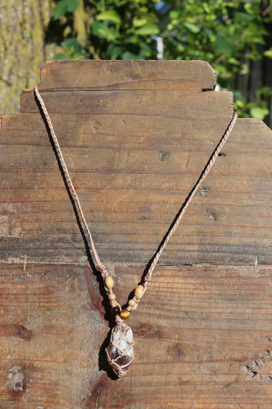 Amethyst Macramé Necklace