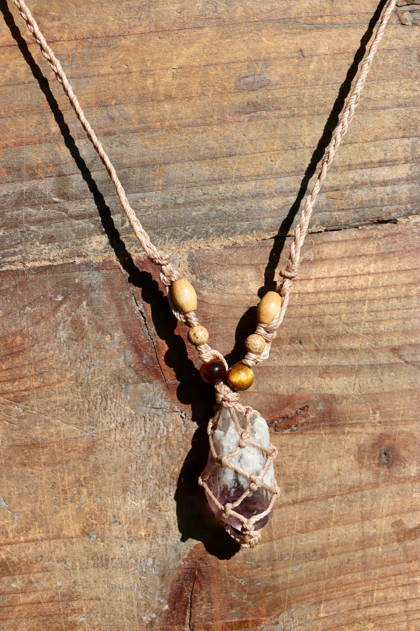 Amethyst Macramé Necklace