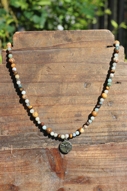 Beaded Dragonfly Necklace