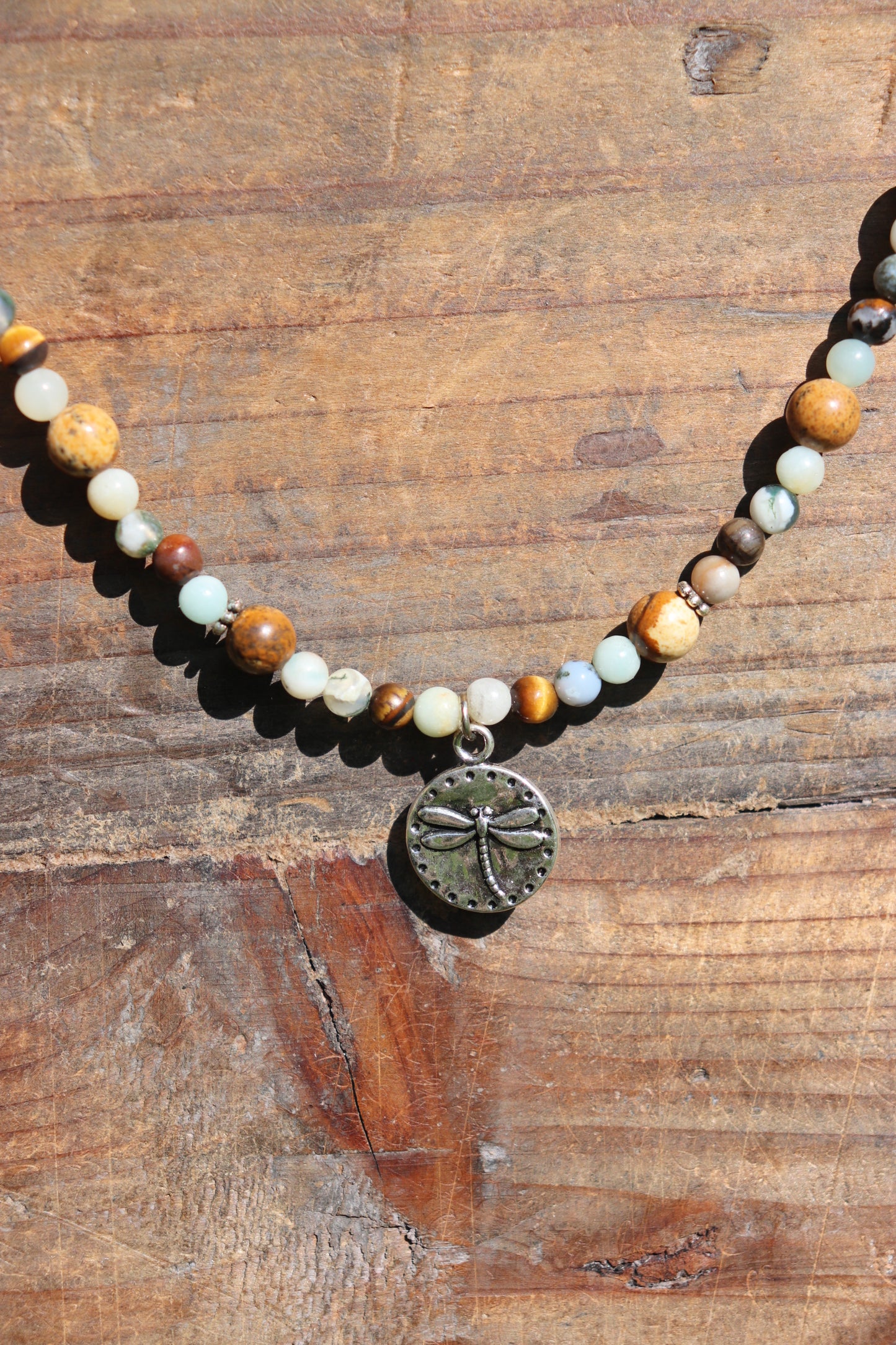 Beaded Dragonfly Necklace