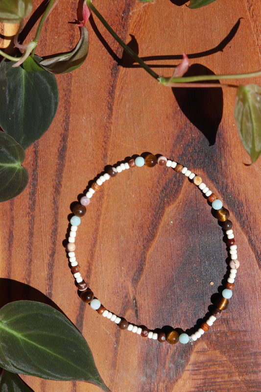 Amazonite Beaded Anklet