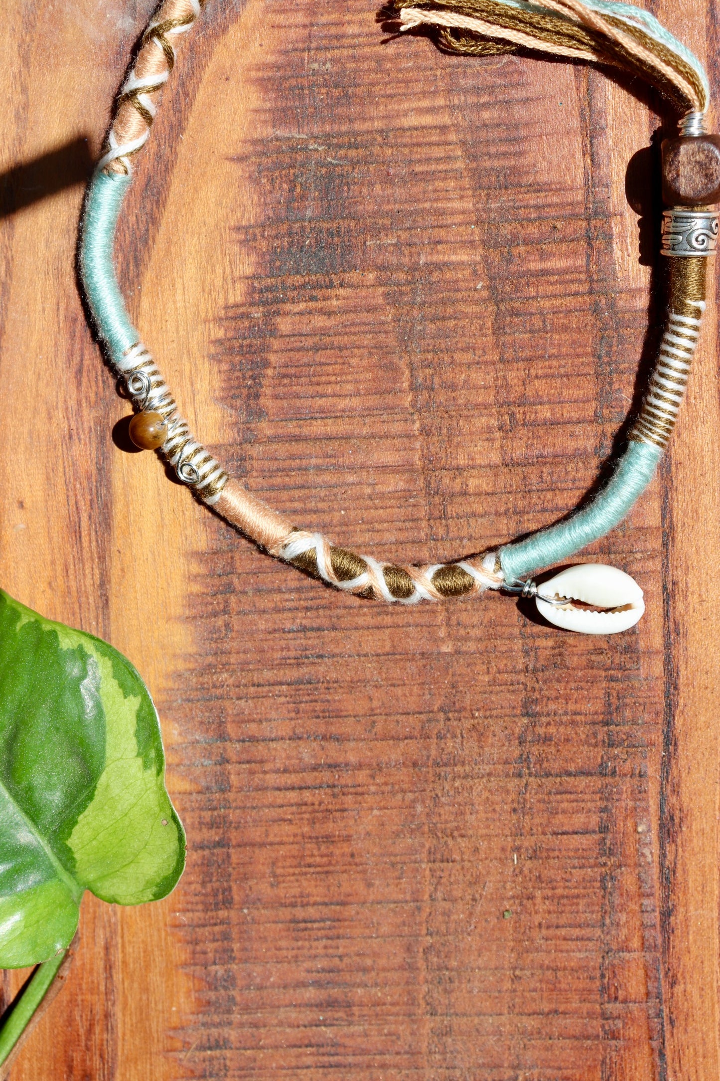 Blue, Yellow, Beachy Clip-In Hairwrap