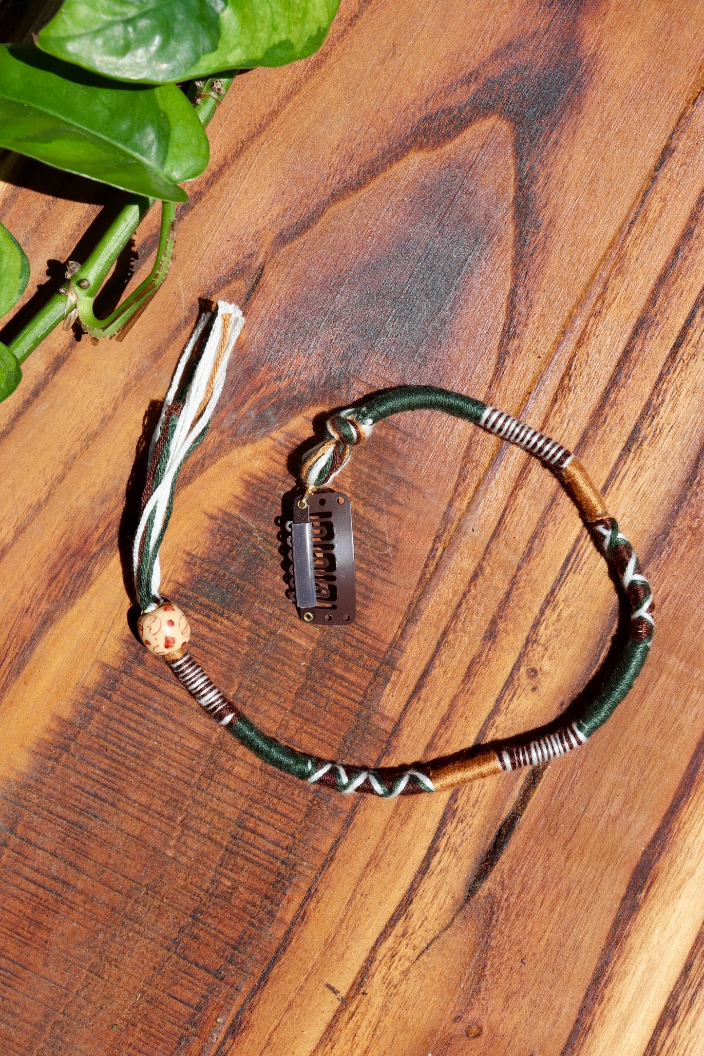 Green, Orange, Brown, Cream Clip-in Hairwrap
