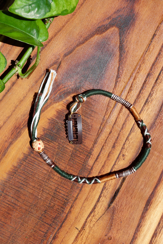 Green, Orange, Brown, Cream Clip-in Hairwrap