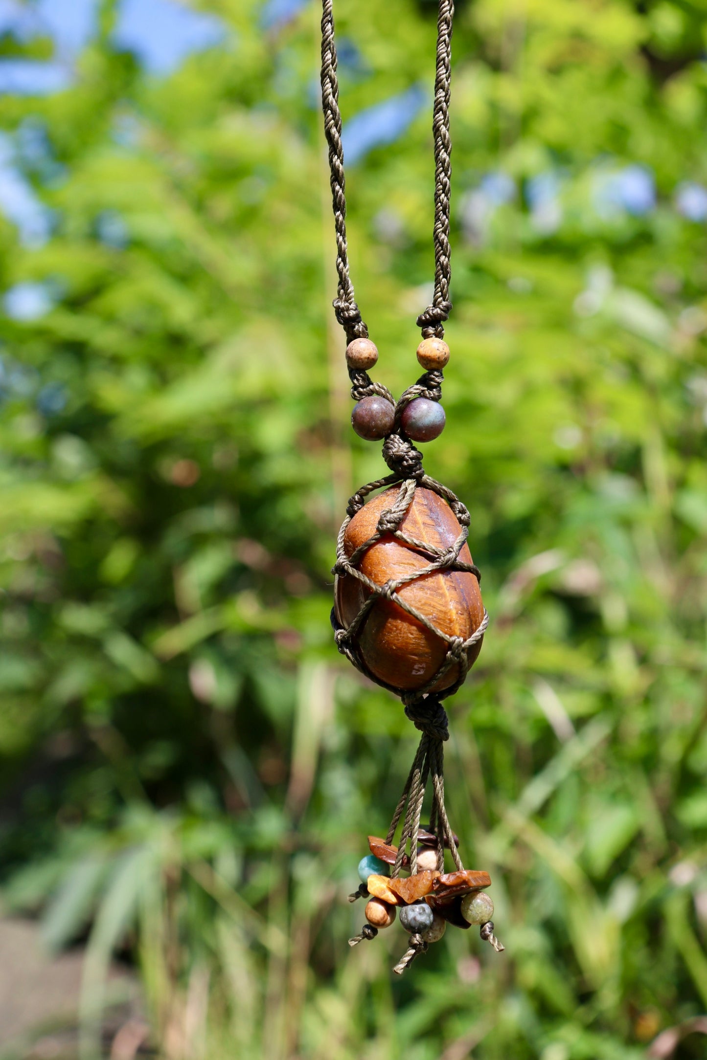Tiger's Eye Car Mirror Accessory