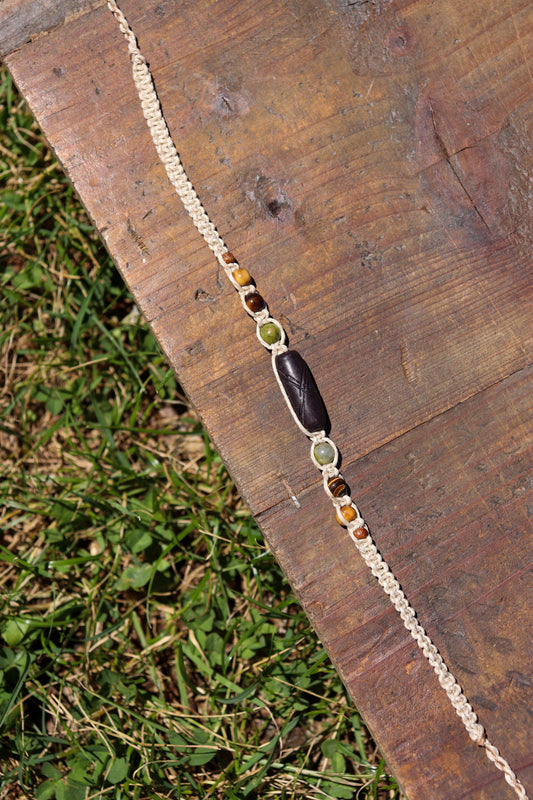 Natural Hemp Macramé Anklet