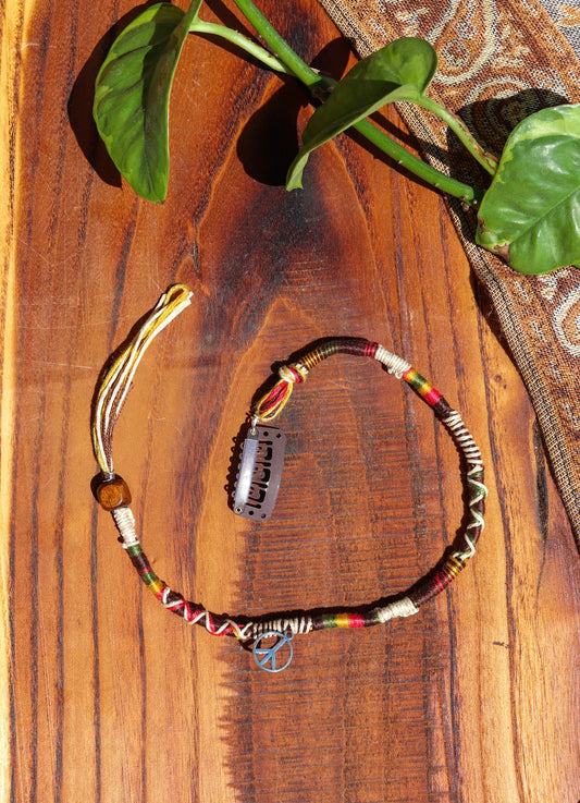 Funky, Peace Sign Clip-In Hairwrap